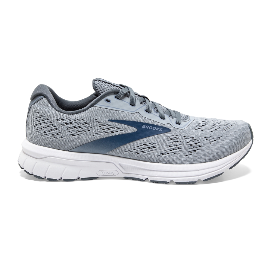 Brooks Mens Running Shoes Nz - Anthem 4 Neutral Grey/Dark Blue ( BIDSV6871 )